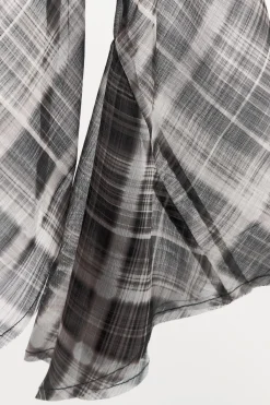 Clearance TOP ASIMÉTRICO CUADROS Mujer Tops / Bodies|Lenceria