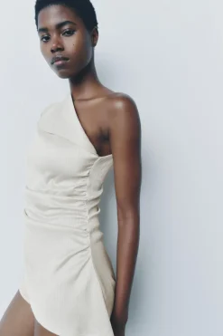 Best TOP ASIMÉTRICO DRAPEADO Mujer Tops / Bodies