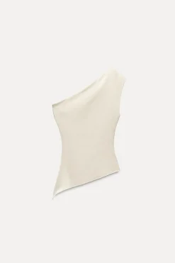 Best TOP ASIMÉTRICO DRAPEADO Mujer Tops / Bodies