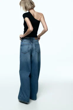 Online TOP ASIMÉTRICO DRAPEADO PUNTO Mujer Cárdigan / Jerséis|Punto