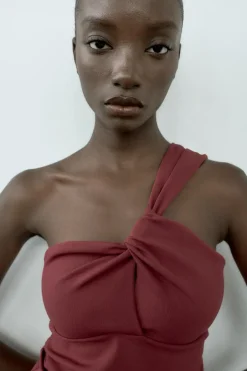 Fashion TOP ASIMÉTRICO ELÁSTICO Mujer Tops / Bodies