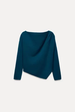 Hot TOP ASIMÉTRICO PUNTO LISO Mujer Cárdigan / Jerséis|Punto