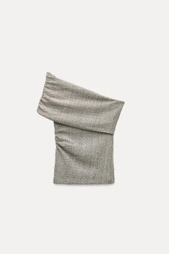 Best TOP ASIMÉTRICO TEXTURA Mujer Tops / Bodies