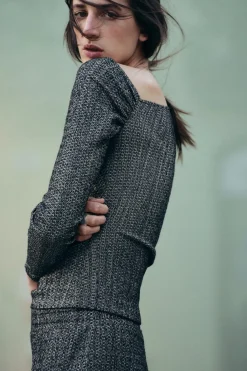 Discount TOP ASIMÉTRICO TEXTURA Mujer Tops / Bodies