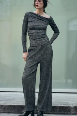 Discount TOP ASIMÉTRICO TEXTURA Mujer Tops / Bodies