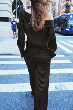 Best TOP ASIMÉTRICO ZW COLLECTION Mujer Tops / Bodies