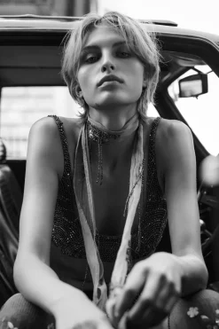 Sale TOP BANDEAU ABALORIOS LENTEJUELAS Mujer Tops / Bodies|Lenceria