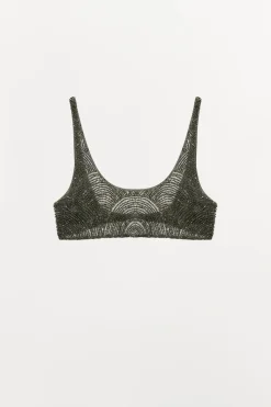 Sale TOP BANDEAU ABALORIOS LENTEJUELAS Mujer Tops / Bodies|Lenceria