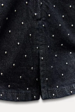 Discount TOP BANDEAU DENIM TRF TACHAS Mujer Tops / Bodies