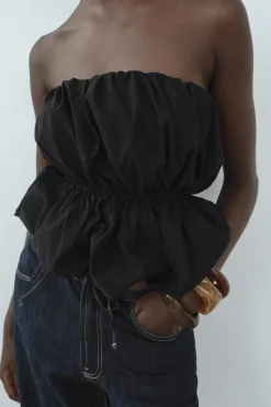 Fashion TOP BANDEAU ELÁSTICO VOLUMEN Mujer Tops / Bodies