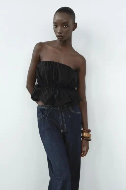 Fashion TOP BANDEAU ELÁSTICO VOLUMEN Mujer Tops / Bodies