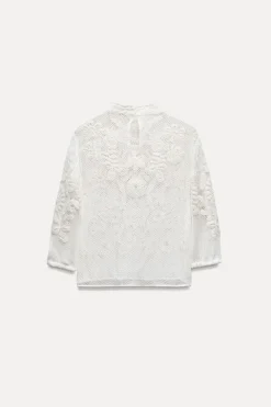 Clearance TOP BORDADO ZW COLLECTION Mujer Tops / Bodies|Camisas / Blusas