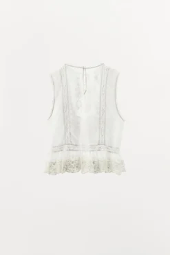 Clearance TOP BORDADOS ABALORIOS Mujer Tops / Bodies|Lenceria