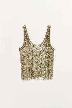 Discount TOP BRILLOS ABALORIOS Mujer Tops / Bodies