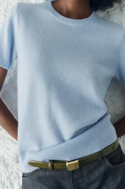 Fashion TOP BÁSICO 100% CASHMERE MANGA CORTA Mujer Cárdigan / Jerséis|Punto