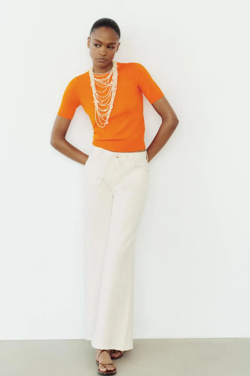 Outlet TOP BÁSICO MANGA CORTA PUNTO LISO Mujer Cárdigan / Jerséis|Punto