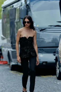 Discount TOP BUSTIER FLECOS LENTEJUELAS Mujer Tops / Bodies