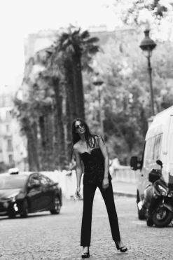 Discount TOP BUSTIER FLECOS LENTEJUELAS Mujer Tops / Bodies