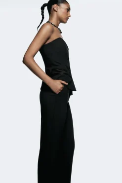 New TOP BUSTIER SMOKING COMBINADO SATINADO Mujer Tops / Bodies