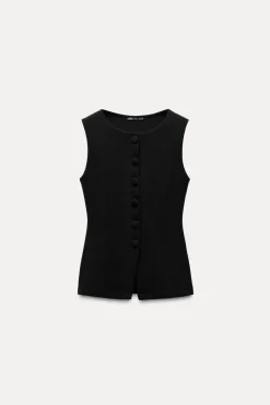 New TOP CHALECO BOTONES SOFT Mujer Tops / Bodies