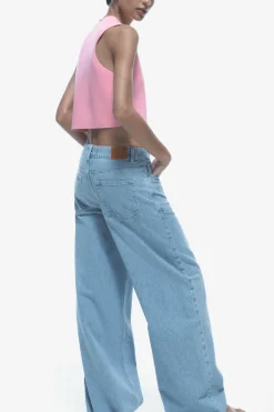 Fashion TOP CHALECO CORTO PUNTO LISO Mujer Cárdigan / Jerséis|Punto