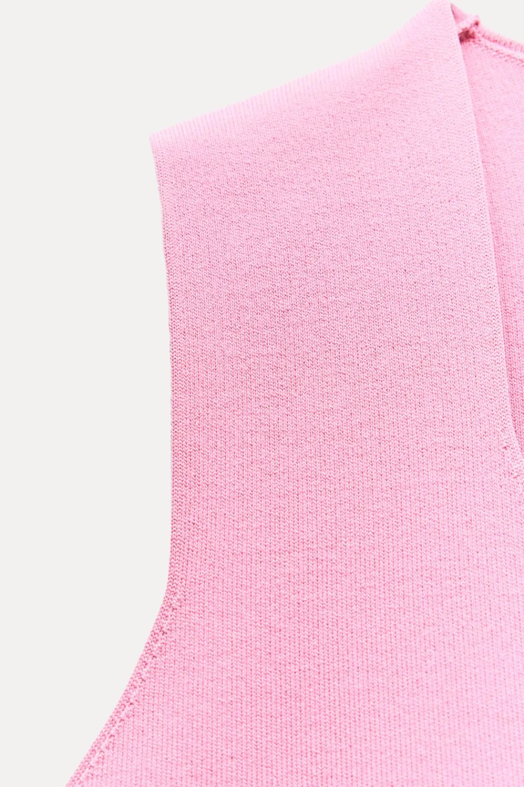 Fashion TOP CHALECO CORTO PUNTO LISO Mujer Cárdigan / Jerséis|Punto