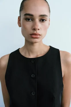 Outlet TOP CHALECO ENTALLADO Mujer Tops / Bodies