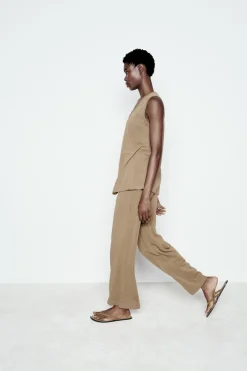 Outlet TOP CHALECO LARGO PUNTO Mujer Cárdigan / Jerséis|Punto