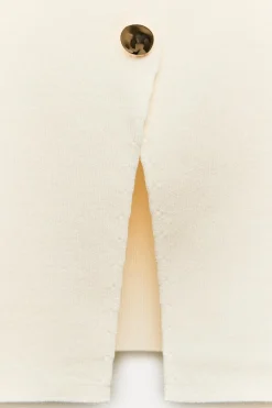 Hot TOP CHALECO PUNTO BOTÓN DORADO Mujer Cárdigan / Jerséis|Punto