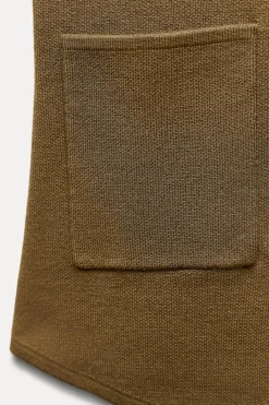 Sale TOP CHALECO PUNTO BOTÓN DORADO Mujer Cárdigan / Jerséis|Punto