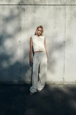 Fashion TOP CHALECO PUNTO LISO Mujer Cárdigan / Jerséis|Punto