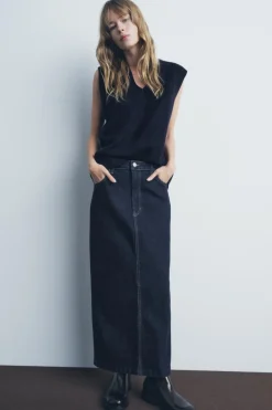 New TOP CHALECO PUNTO LISO Mujer Cárdigan / Jerséis|Punto