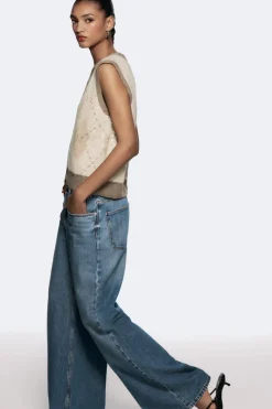 Best TOP CHALECO PUNTO ROMBOS LENTEJUELAS Mujer Cárdigan / Jerséis|Punto