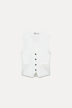 Hot TOP CHALECO PUNTO TRABILLA ESPALDA Mujer Cárdigan / Jerséis|Punto