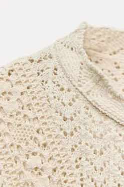 Hot TOP COMBINADO PUNTO POINTELLE Mujer Cárdigan / Jerséis|Punto