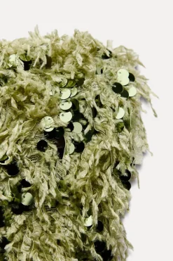 New TOP CORTO DESFLECADO LENTEJUELAS Mujer Tops / Bodies