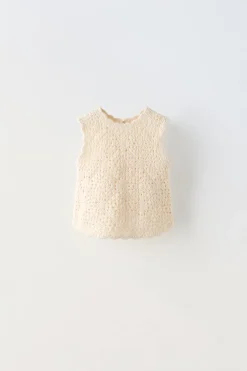 Niños ZARA 6 - 18 Meses·Punto|6 - 18 Meses·Camisetas<TOP CROCHET