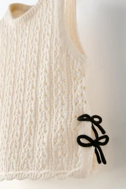 Niños ZARA 1½ - 6 Años·Punto|1½ - 6 Años·Camisetas<TOP CROCHET LAZOS