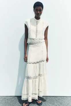 Discount TOP CROCHET ZW COLLECTION Mujer Tops / Bodies