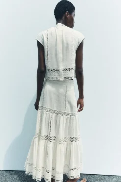 Discount TOP CROCHET ZW COLLECTION Mujer Tops / Bodies