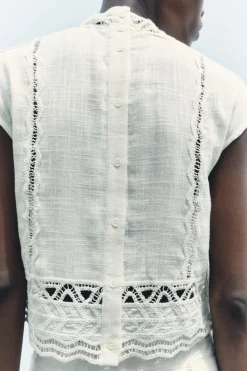 Discount TOP CROCHET ZW COLLECTION Mujer Tops / Bodies