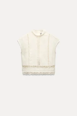 Discount TOP CROCHET ZW COLLECTION Mujer Tops / Bodies