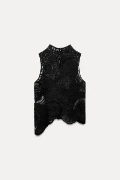 Discount TOP CROCHET ZW COLLECTION Mujer Tops / Bodies