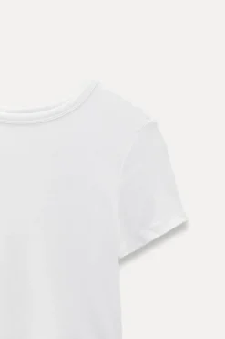 Discount TOP CROP MANGA CORTA Mujer Tops / Bodies