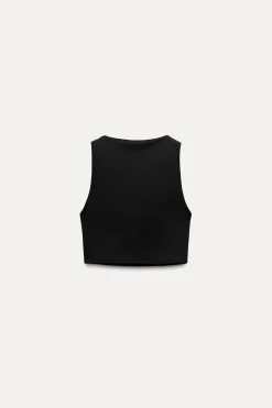 Fashion TOP CROPPED MANGA SISA Mujer Tops / Bodies