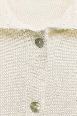 New TOP CUELLO POLO PUNTO LISO Mujer Cárdigan / Jerséis|Punto