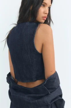 Outlet TOP DENIM TRF Mujer Tops / Bodies