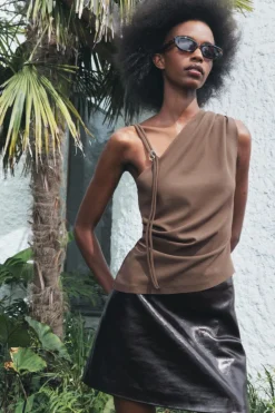 Best TOP DRAPEADO ASIMÉTRICO Mujer Tops / Bodies