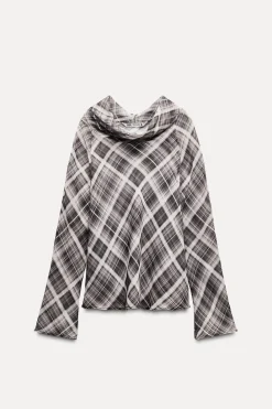 Fashion TOP DRAPEADO ESTAMPADO ZW COLLECTION Mujer Tops / Bodies