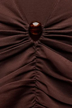 Discount TOP DRAPEADO PUNTO APLIQUE BOLA Mujer Cárdigan / Jerséis|Punto